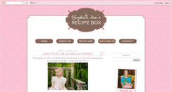 Desktop Screenshot of elizabethannsrecipebox.com