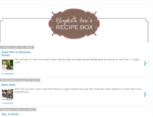 Tablet Screenshot of elizabethannsrecipebox.com